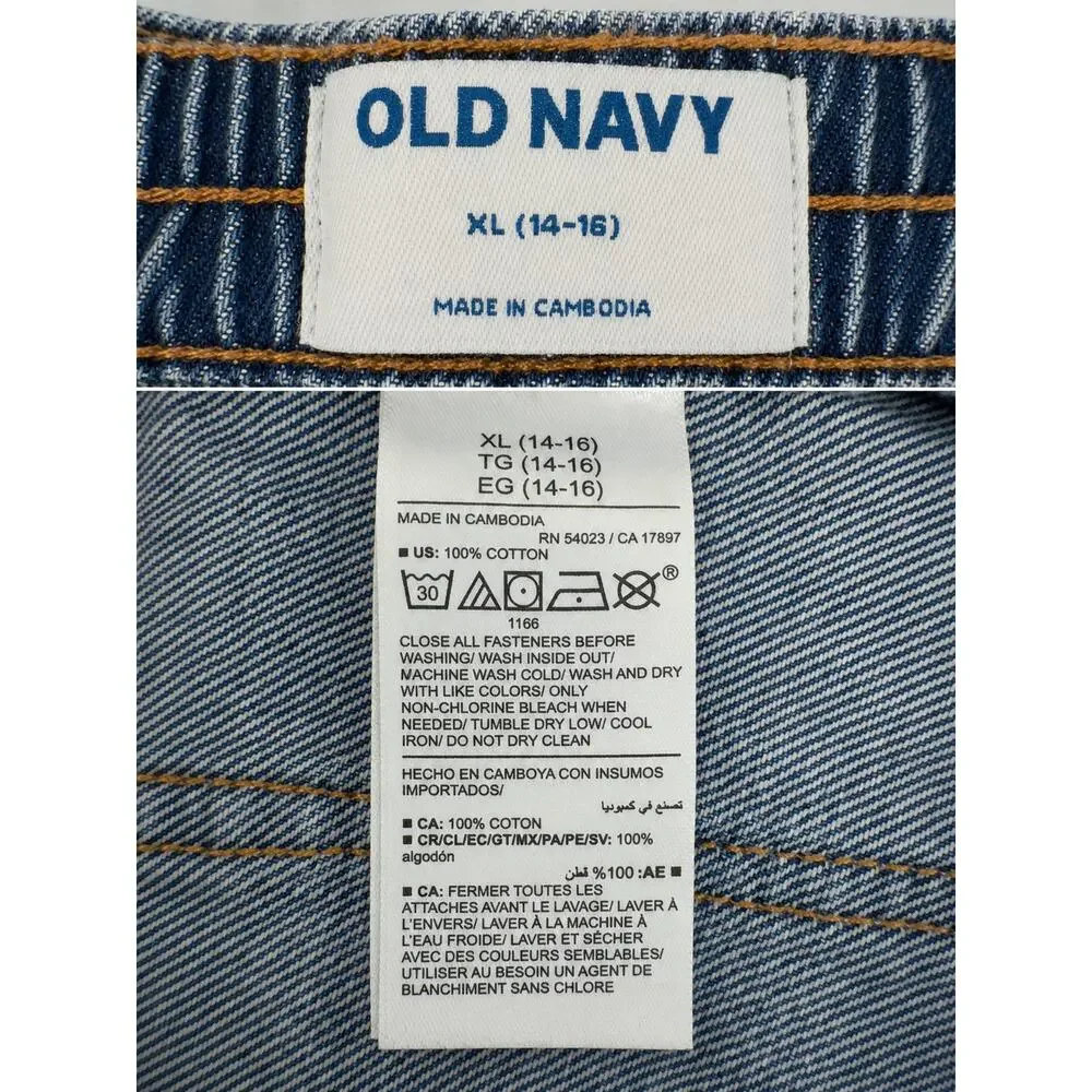 Old Navy Girls Denim Skirt Size XL 14-16 Blue 100% Cotton Jean Skirt